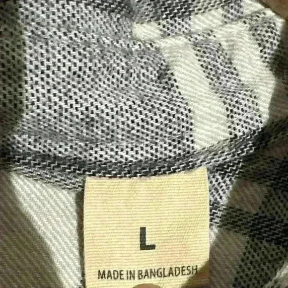 RED HEAD Men's Size L Collar Button Down Long Sleeve Flannel Shirt 100% Cotton - Picture 7 of 8